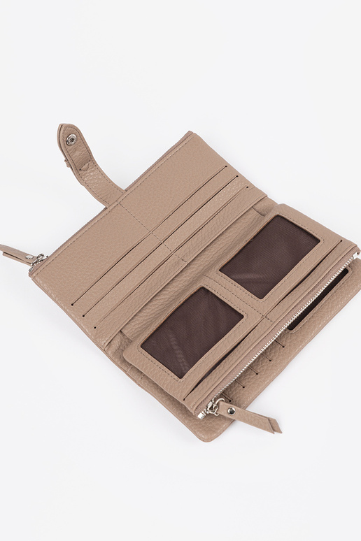 Portafoglio da donna color avorio con...