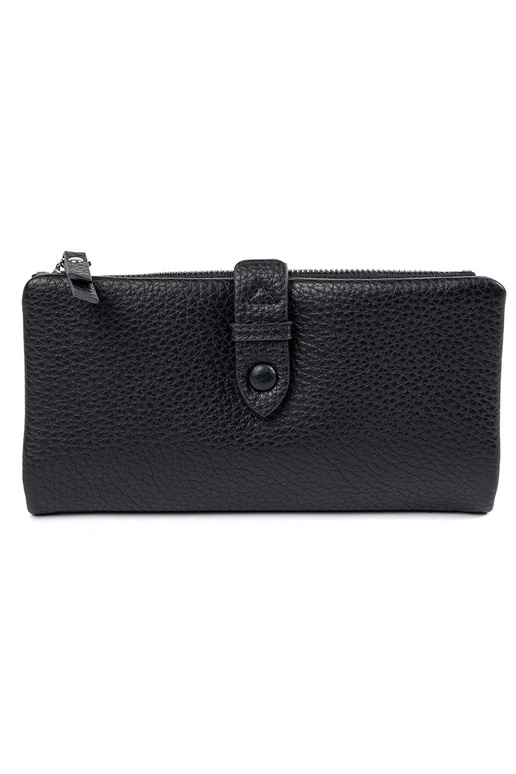 Portafoglio da donna nero con scomparti