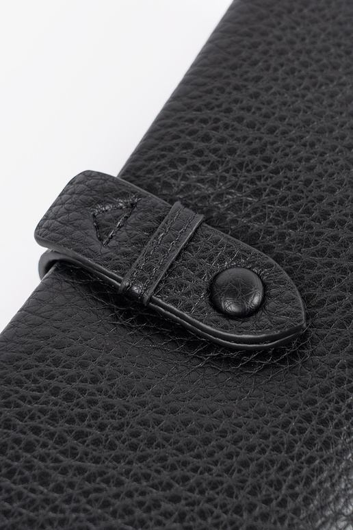 Portafoglio da donna nero con scomparti