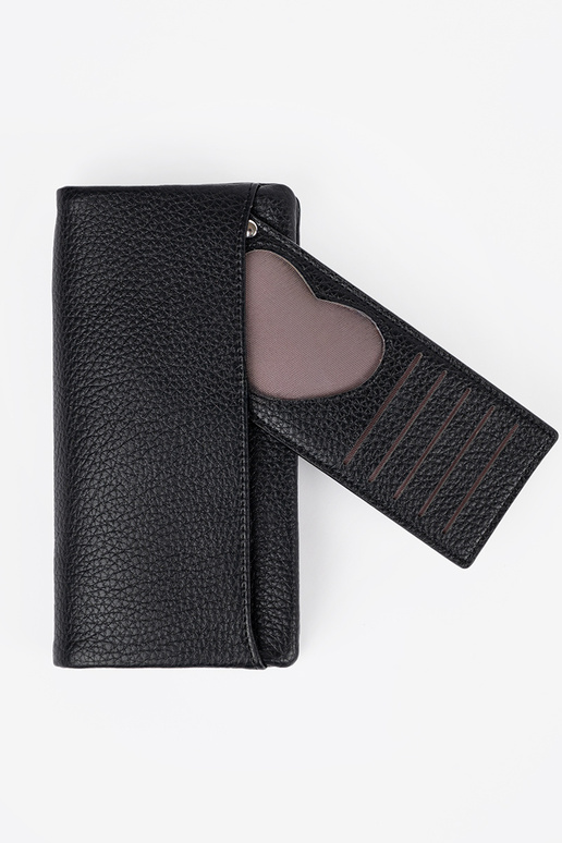 Portafoglio grande da donna nero