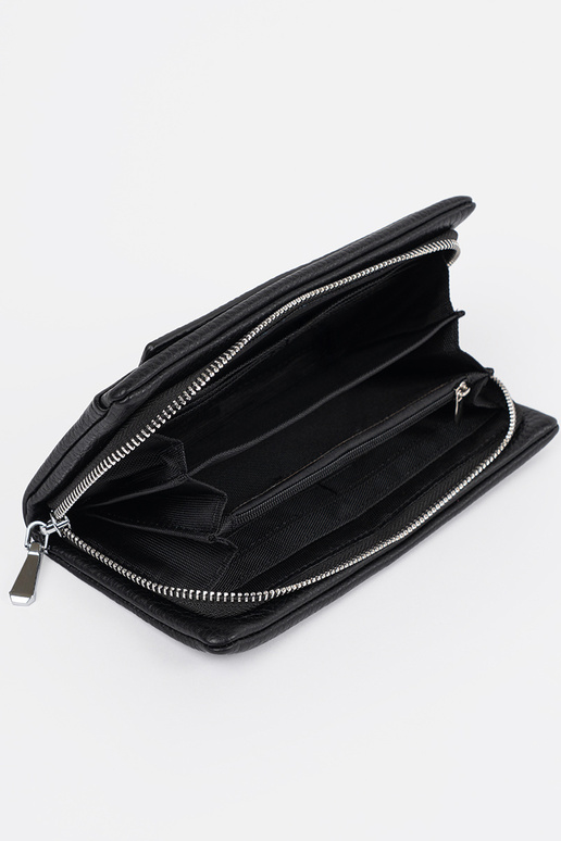 Portafoglio grande da donna nero