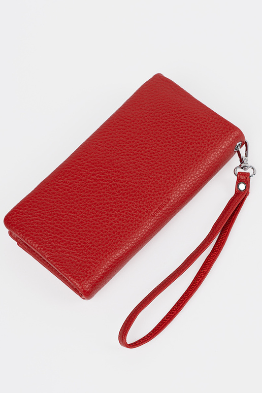 Portafoglio grande da donna rosso