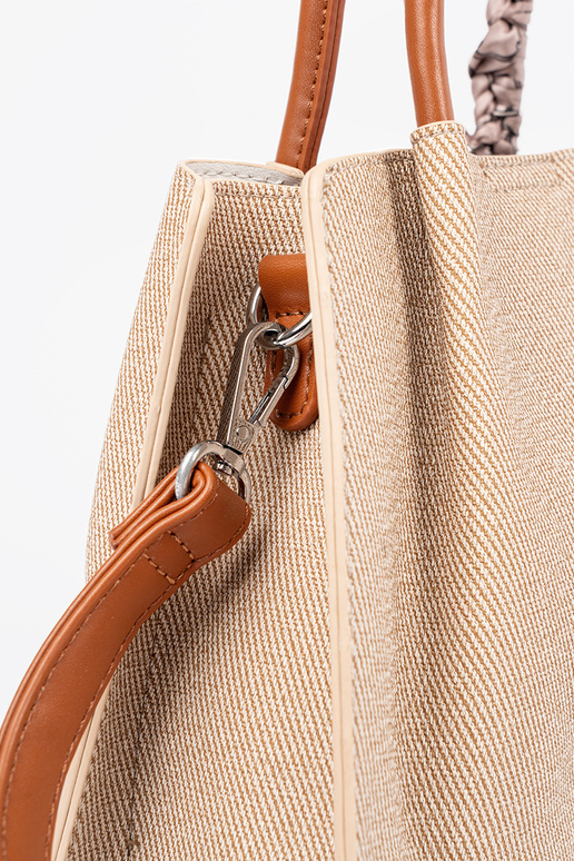 Piccola borsa grigia con manico