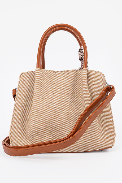 Piccola borsa grigia con manico