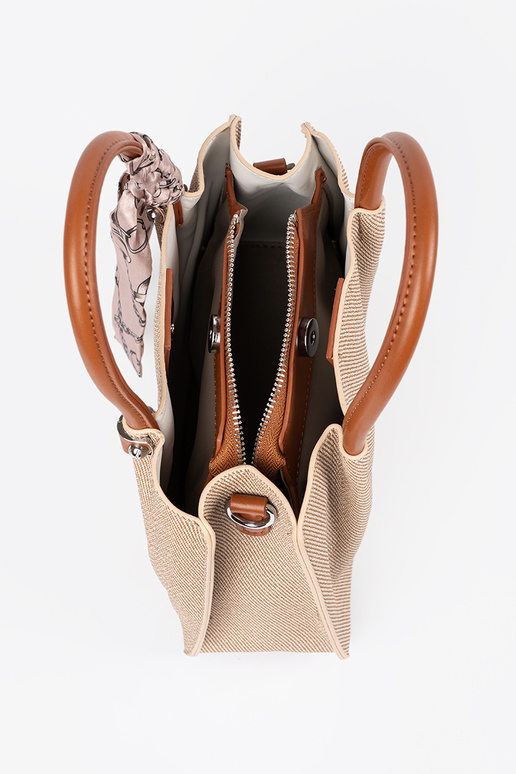 Piccola borsa grigia con manico