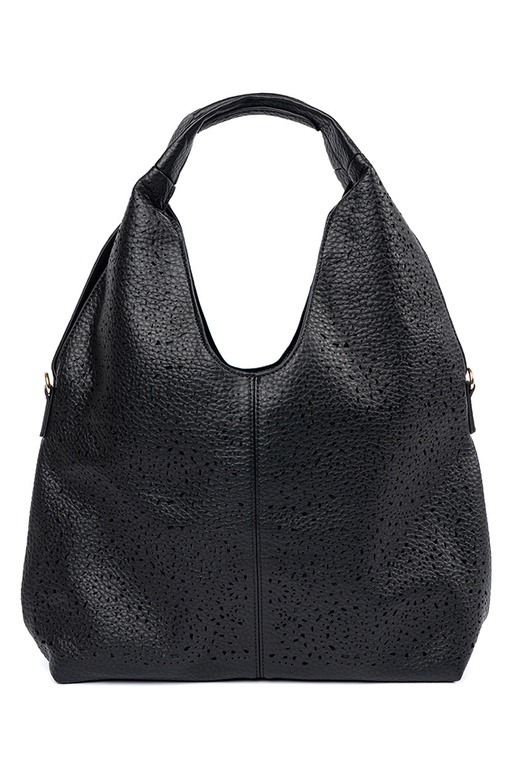 Borsa nera traforata da donna