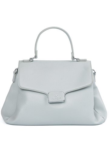 Borsa blu con manico