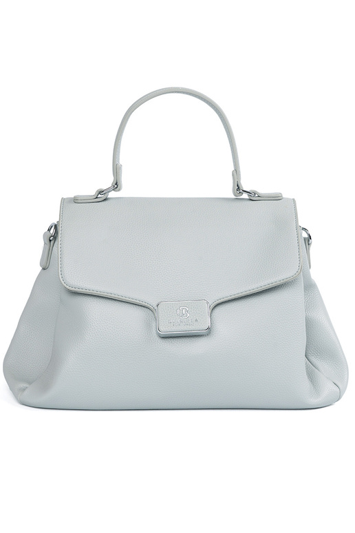 Borsa blu con manico