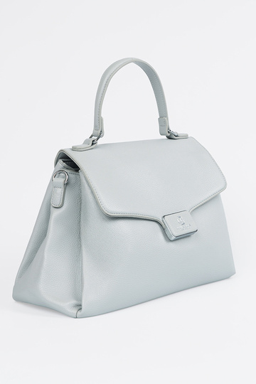 Borsa blu con manico 2