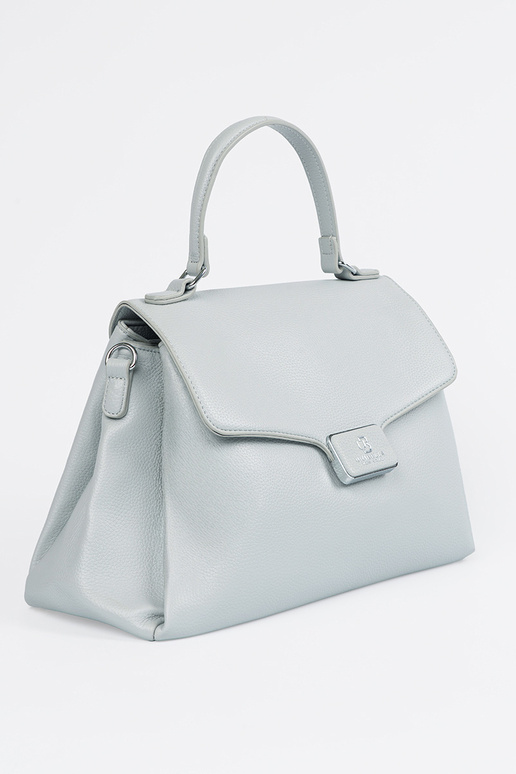 Borsa blu con manico