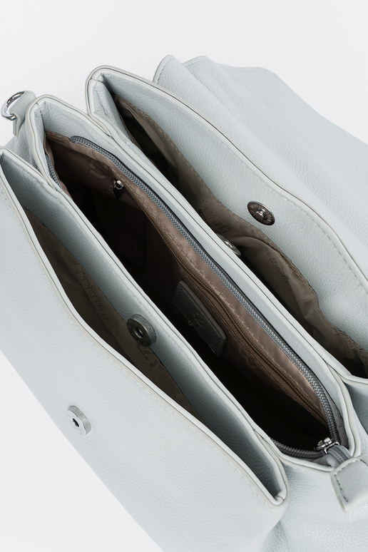 Borsa blu con manico