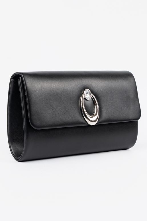 Borsa nera a busta con elementi...