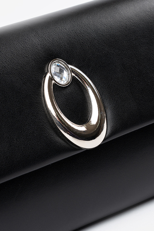 Borsa nera a busta con elementi...