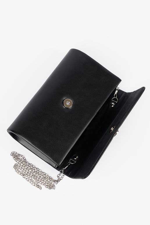 Borsa nera a busta con elementi...