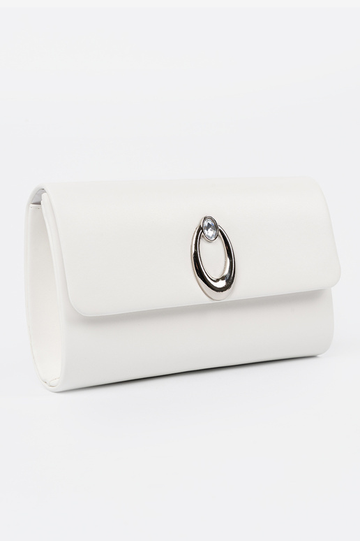 Borsa bianca a busta con elementi...