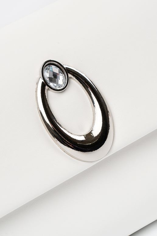 Borsa bianca a busta con elementi...