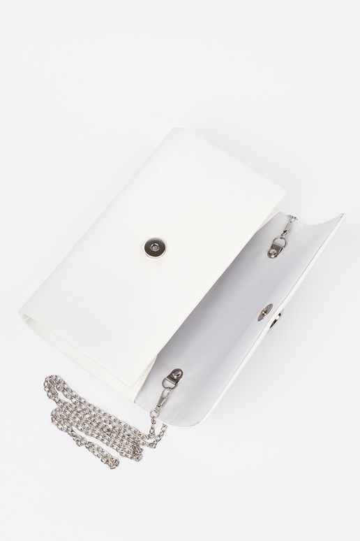 Borsa bianca a busta con elementi...
