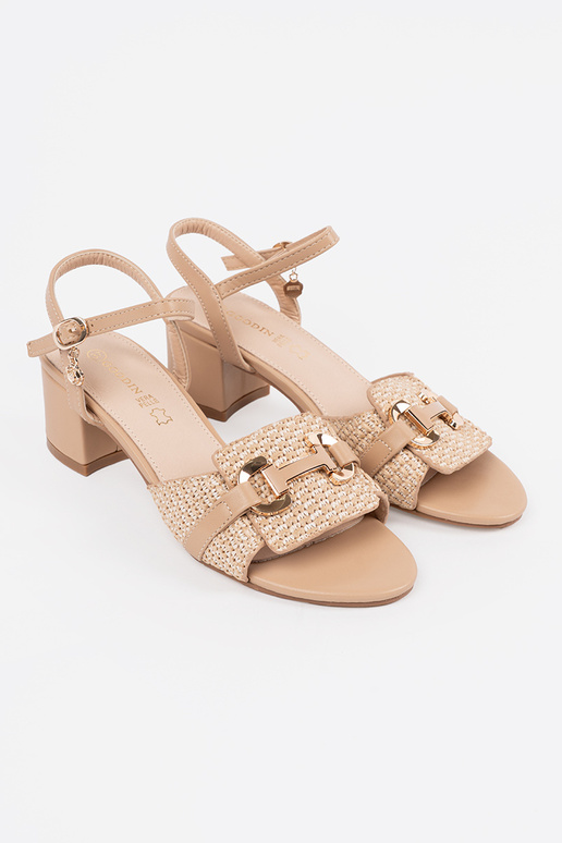 Sandali color sabbia per donna con...