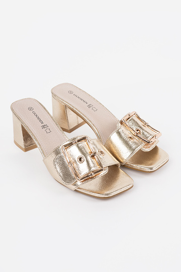 Ciabatte da donna color oro... 2