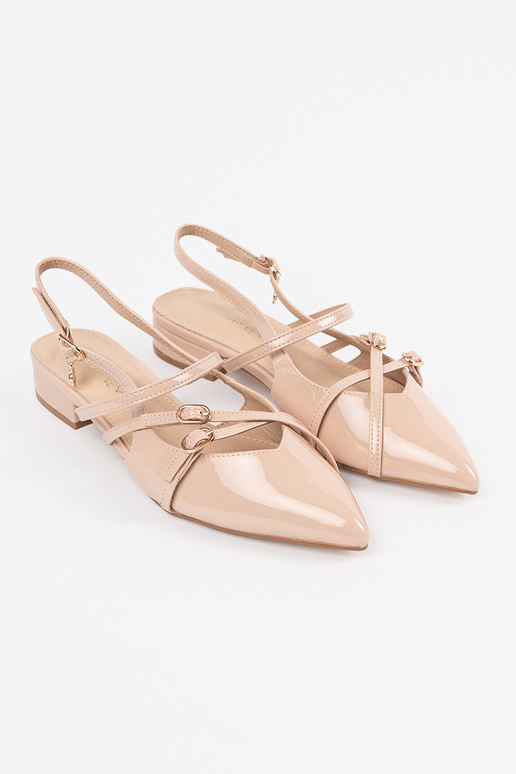 Décolleté laccate color sabbia per... Décolleté laccate color sabbia per...