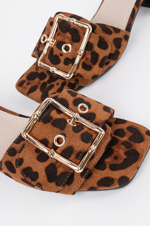 Ciabatte da donna con tacco a motivo...