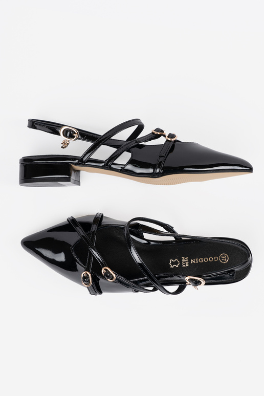 Décolleté laccate nere per donna con... Décolleté laccate nere per donna con...