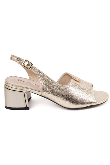 Sandali da donna dorati in...