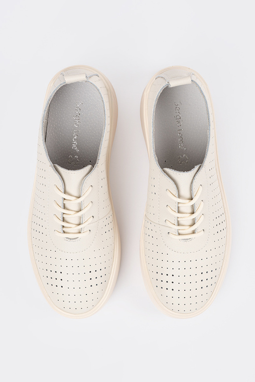 Scarpe in pelle blu brillante a... Scarpe in pelle blu brillante a...