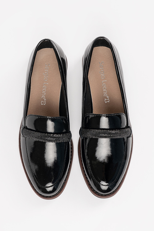 Mocassini neri da donna con soletta...