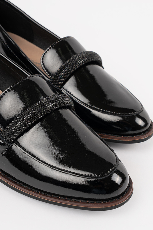 Mocassini neri da donna con soletta...