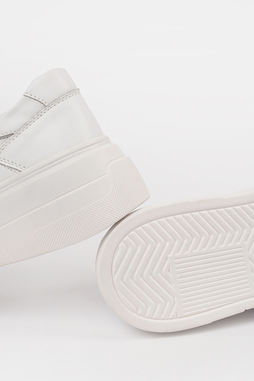 Sneakers bianche in pelle da donna...