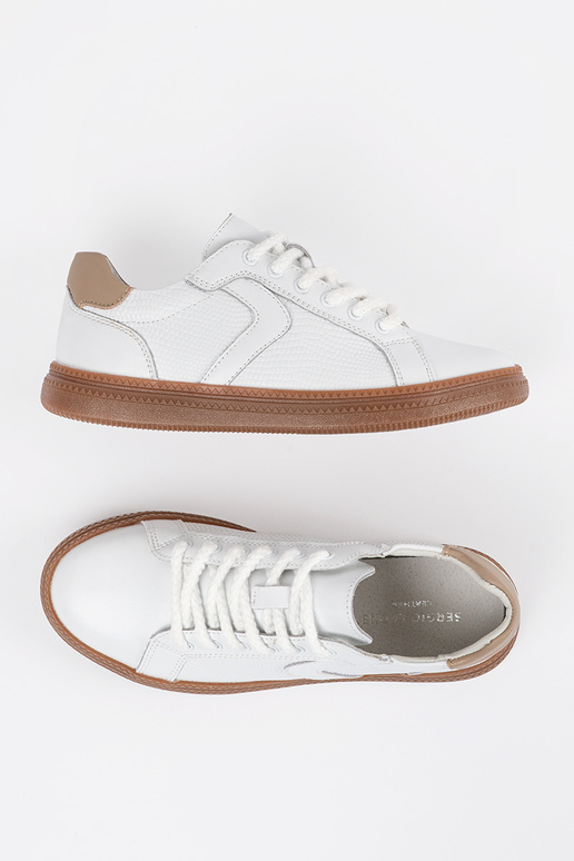 Scarpe da ginnastica bianche in pelle... Scarpe da ginnastica bianche in pelle...