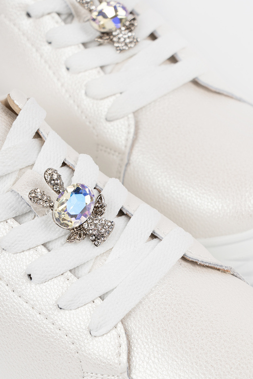 Scarpe sportive in pelle bianche e...