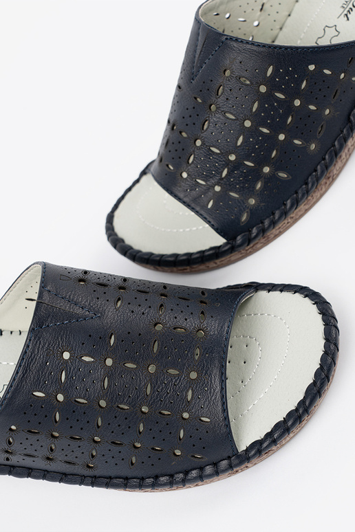 Ciabatte da donna con piattaforma blu