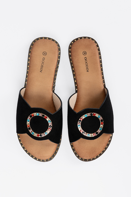 Ciabatte da donna con fibbie e...