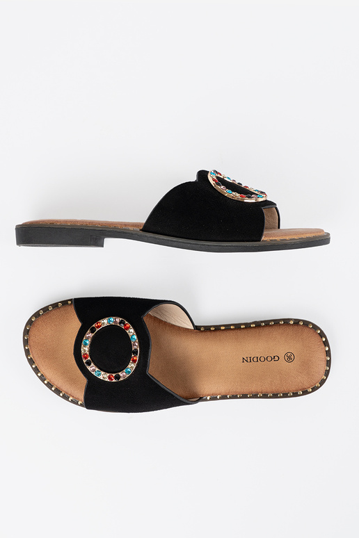 Ciabatte da donna con fibbie e...