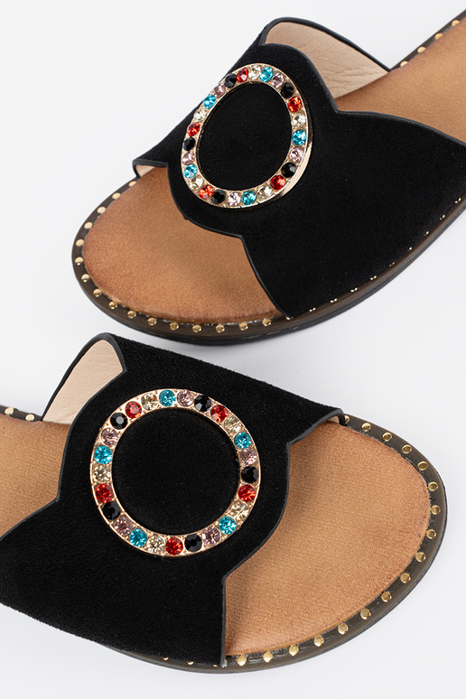 Ciabatte da donna con fibbie e...