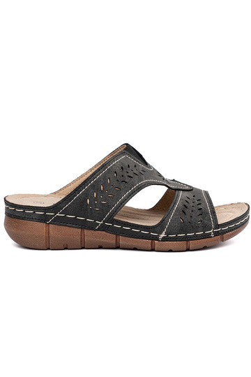 Ciabatte con piattaforma nere