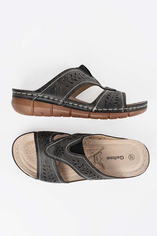 Ciabatte con piattaforma nere