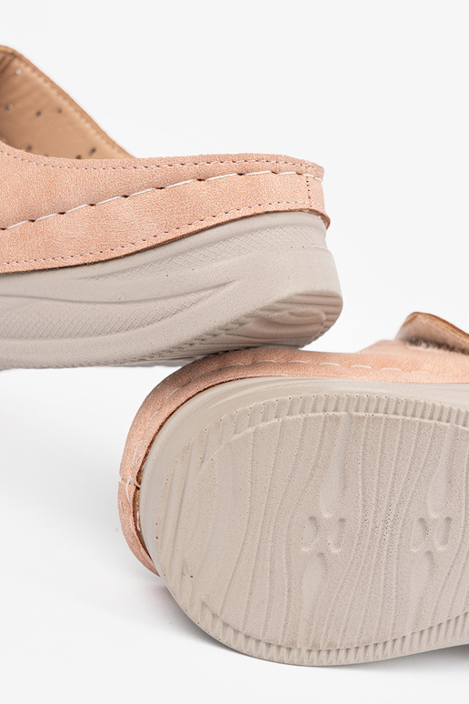 Ciabatte con piattaforma bassa rosa