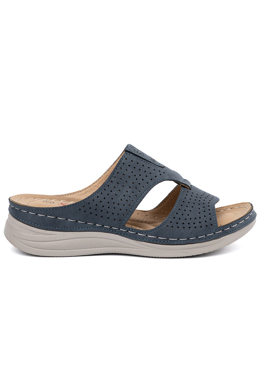 Ciabatte comode con accessori blu