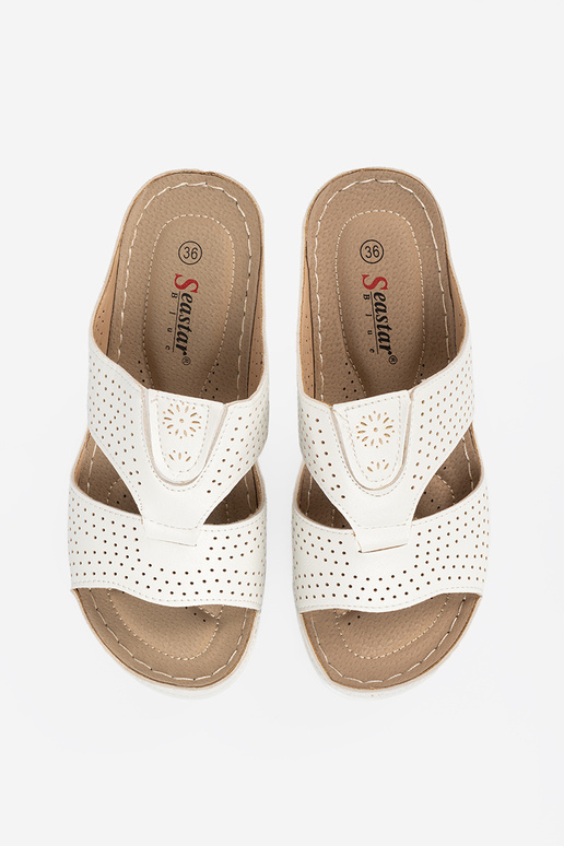 Ciabatte comode con accessori bianche Ciabatte comode con accessori bianche