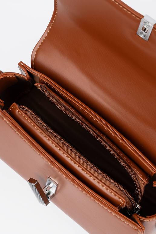 Piccola borsa color sabbia brillante