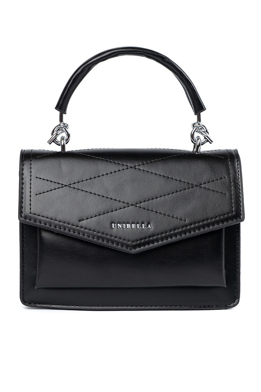 Borsa nera poco elegante con manico e...