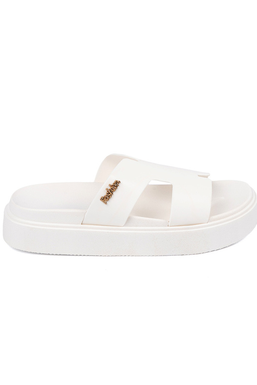 Pantofole donne Colore bianco con una... Pantofole donne Colore bianco con una...