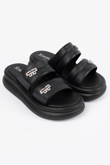 colore nero Pantofole donne... 2