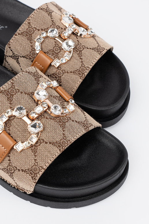 Nero e-colore marrone Pantofole ze... Nero e-colore marrone Pantofole ze...