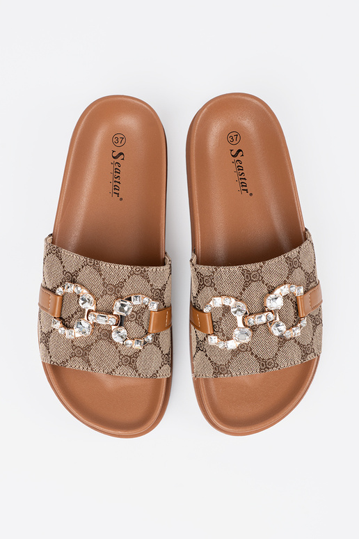 colore marrone Pantofole ze zdobieniem colore marrone Pantofole ze zdobieniem