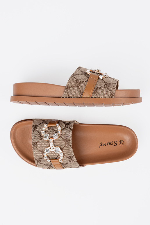 colore marrone Pantofole ze zdobieniem colore marrone Pantofole ze zdobieniem