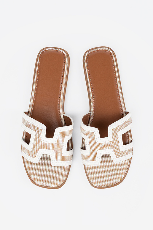 Colore bianco Pantofole donne su...